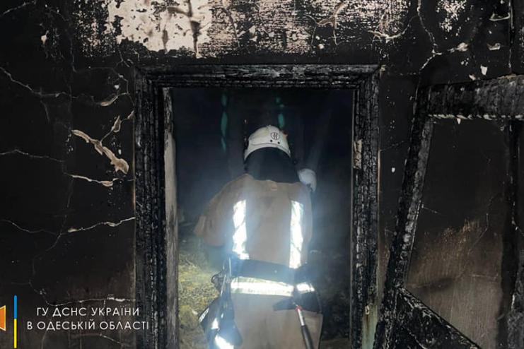 Під час гасіння пожежі в будинку в Одеській області, було знайдено тіло господарки та її сина